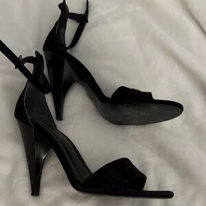 Kendall & Kylie Black Suede Heels